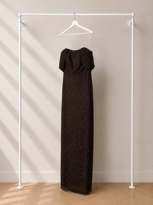 Brulay - Lange Avondjurk - Chocolate Brown | Pofmouw
