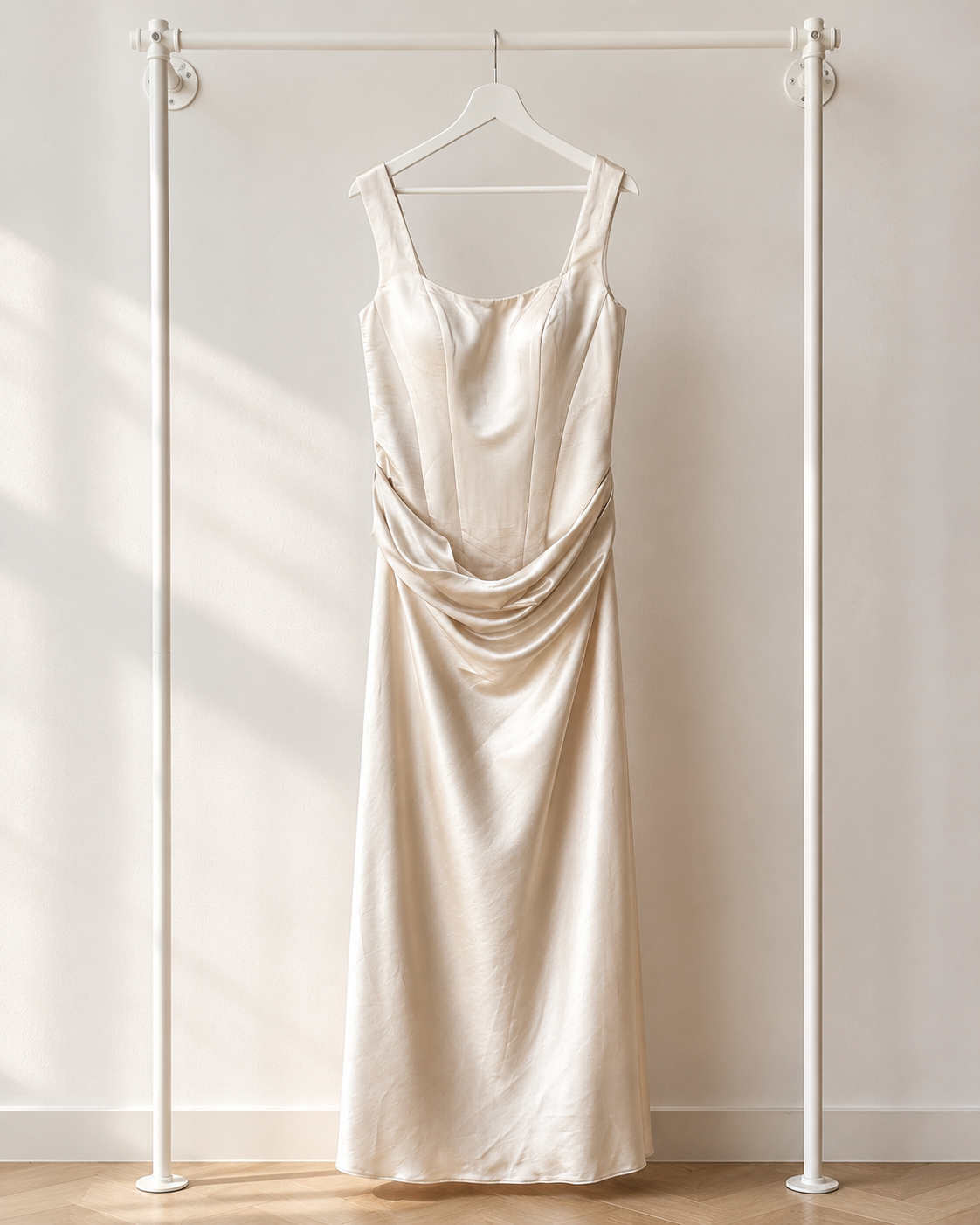 Deysu - Lange Avondjurk - Champagne | Strapless
