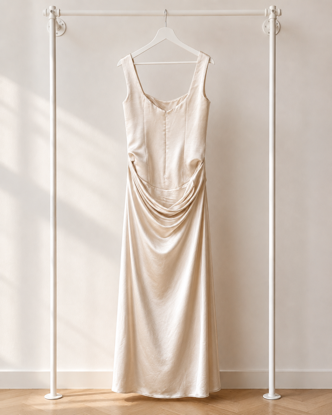 Deysu - Lange Avondjurk - Champagne | Strapless