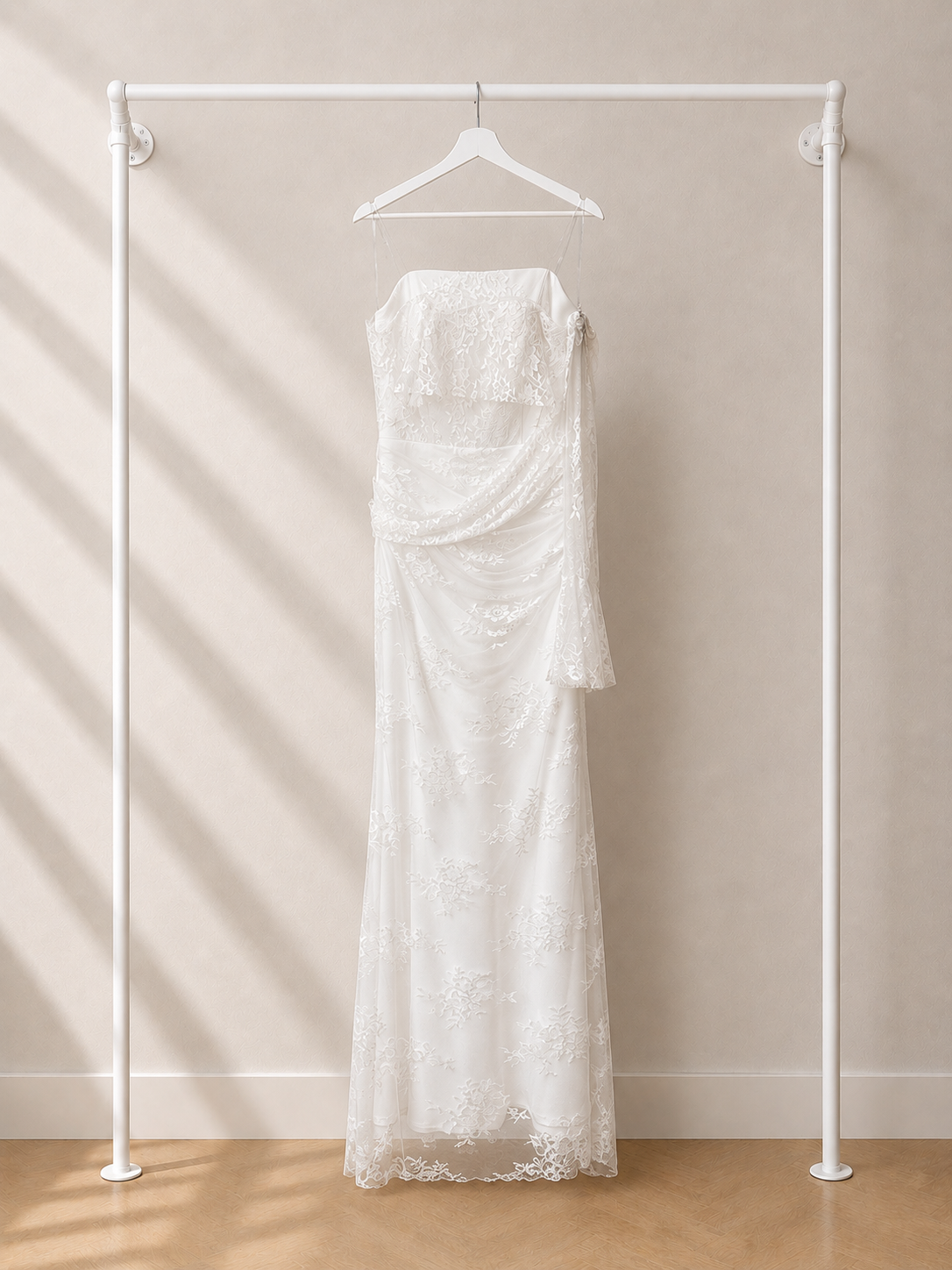 Eylai - Lange Avondjurk - Wit | Strapless