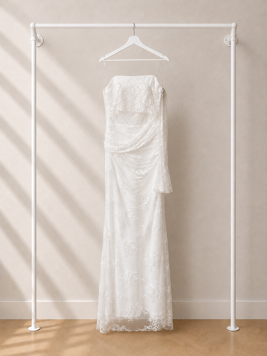 Eylai - Lange Avondjurk - Wit | Strapless