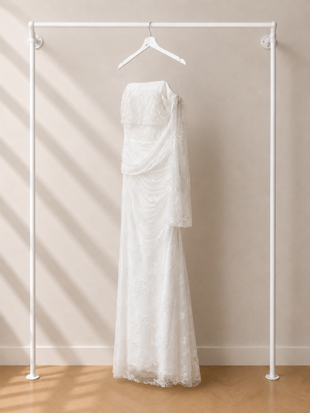 Eylai - Lange Avondjurk - Wit | Strapless
