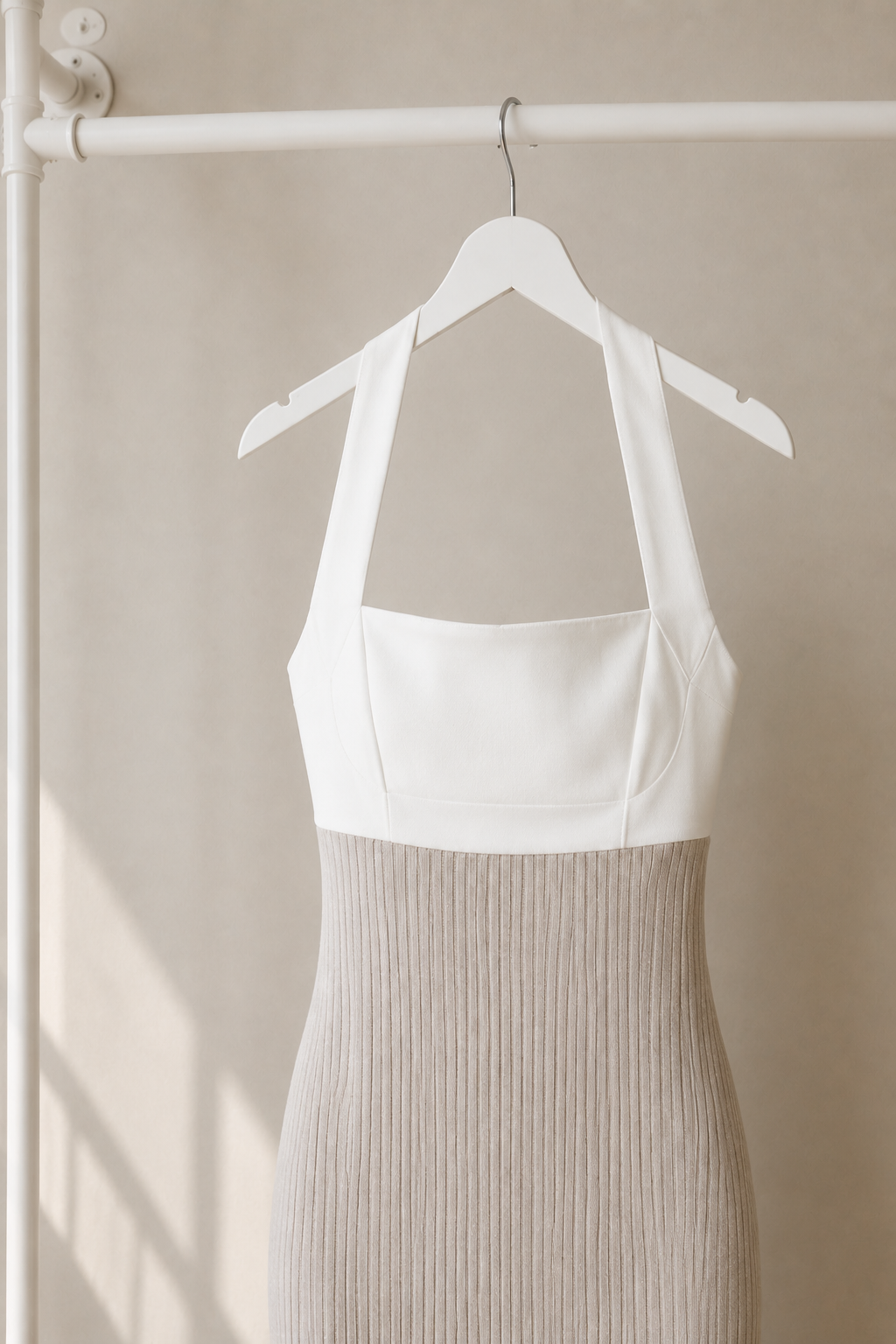 Léora - Lange Avondjurk - Ivory | One Shoulder