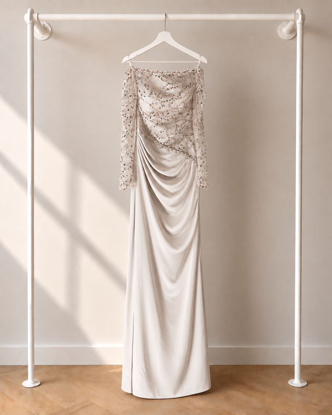 Munai – Lange Jurk – Champagne