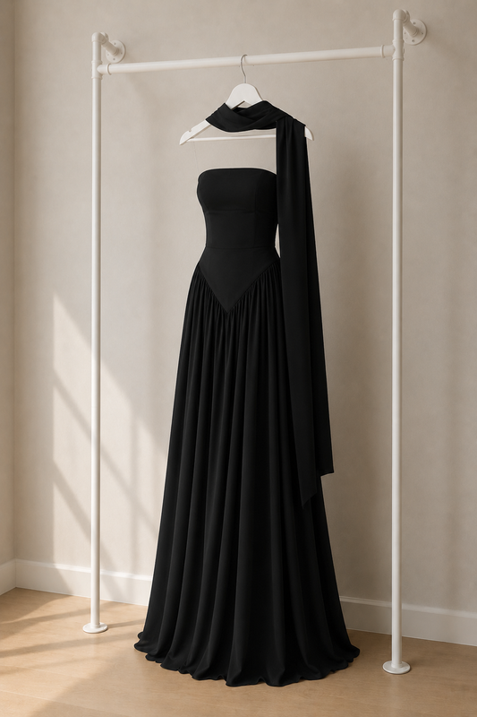 Noemi - Maxi Jurk - Zwart