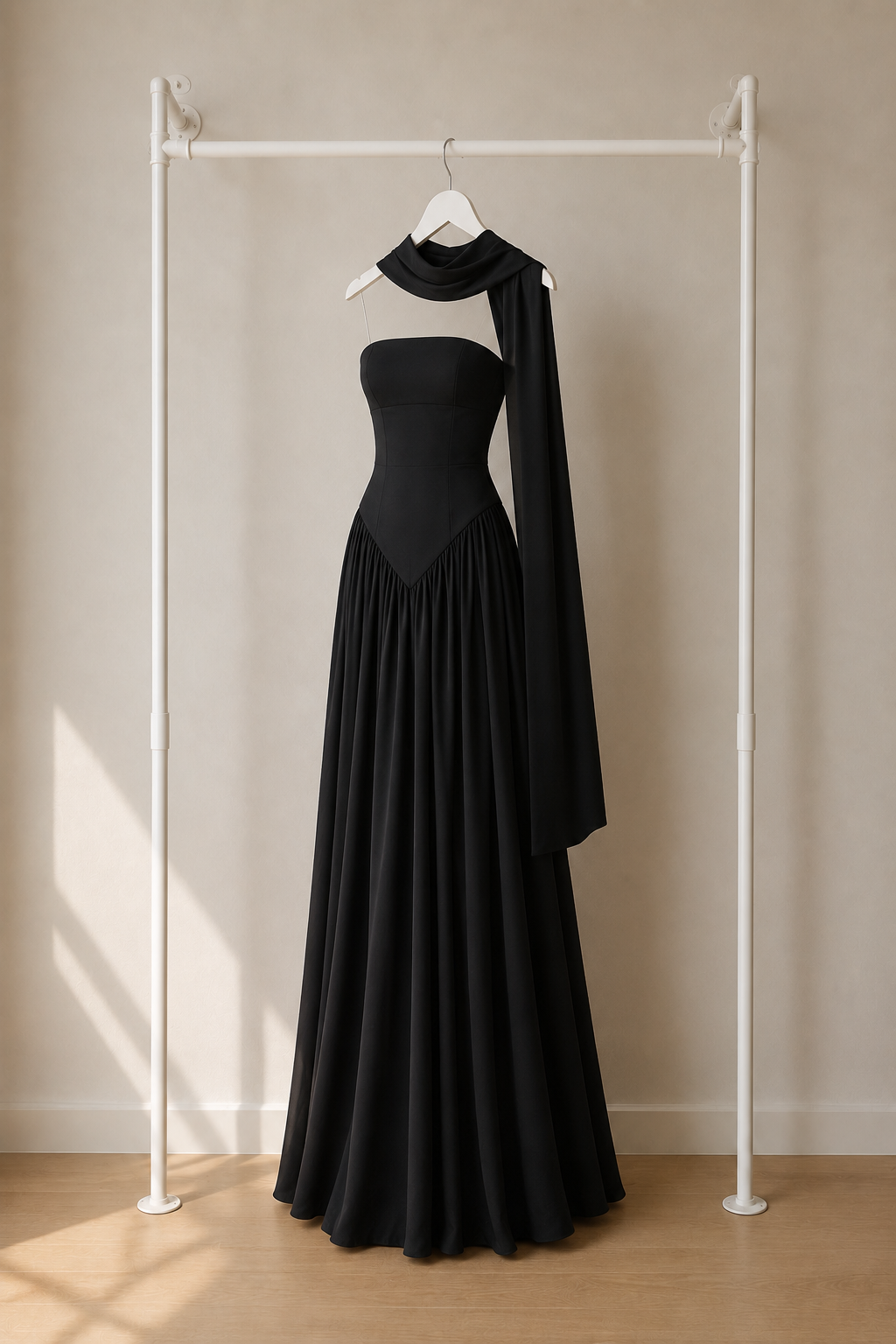 Noemi - Maxi Jurk - Zwart