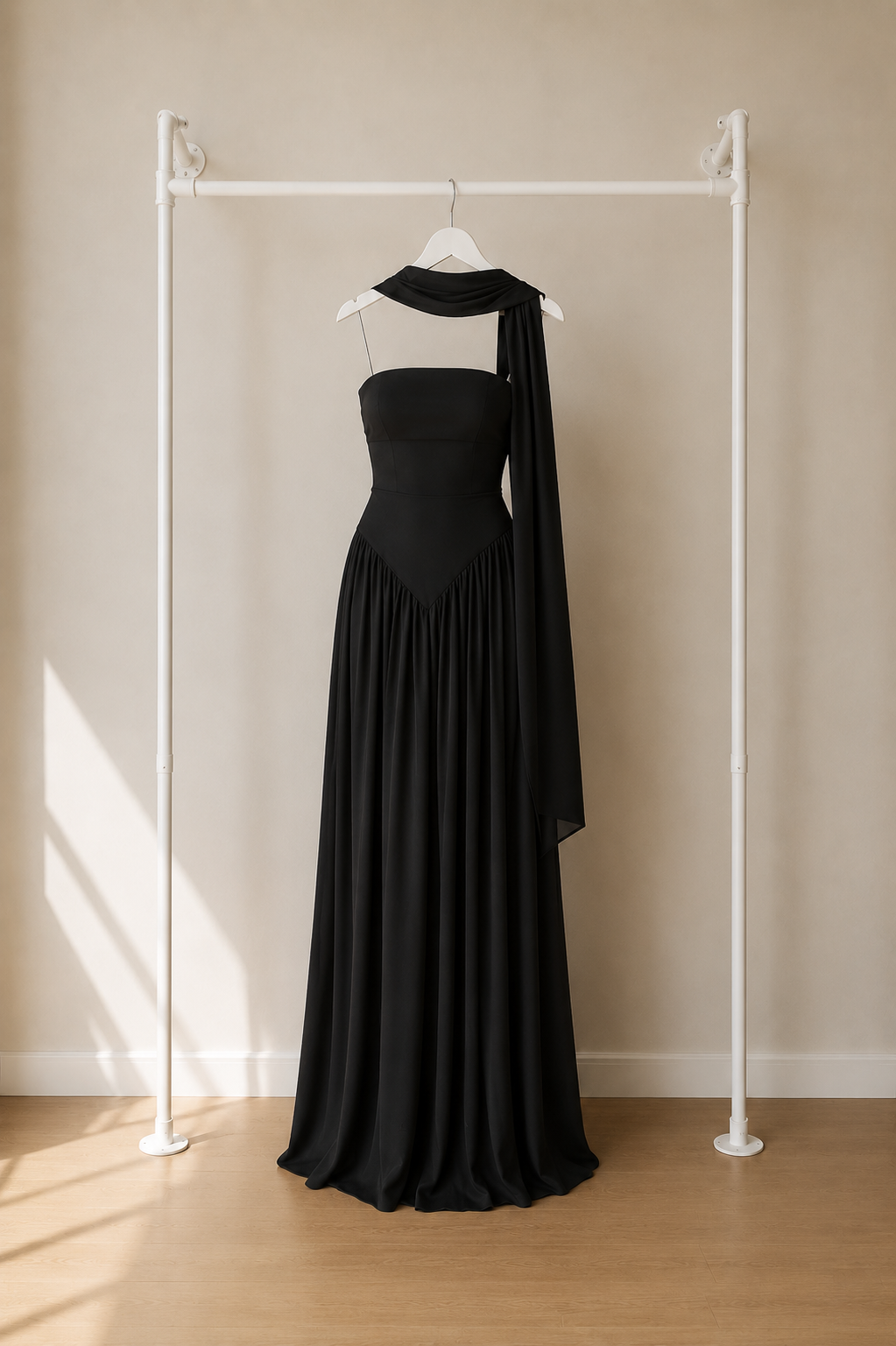 Noemi - Maxi Jurk - Zwart