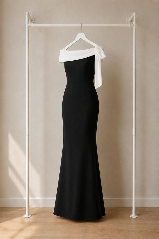 Sienna - Lange Jurk - Zwart